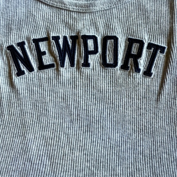 🩶John Galt - Brandy Melville - Newport Gray Women's Tank Top🩶 - Picture 2 of 3